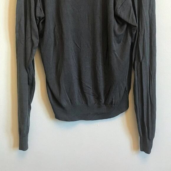 Roberto Villini Studios M brown turtleneck sweater 100% silk - Picture 7 of 7